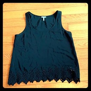 Joie 100% Silk Black Tank Top